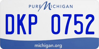 MI license plate DKP0752