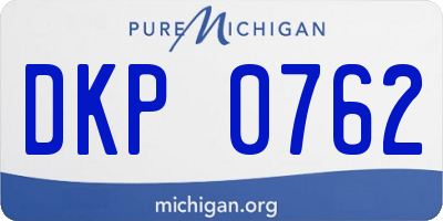 MI license plate DKP0762