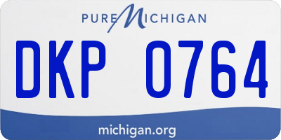 MI license plate DKP0764