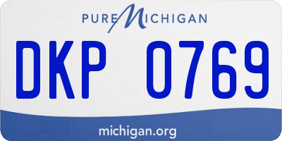 MI license plate DKP0769