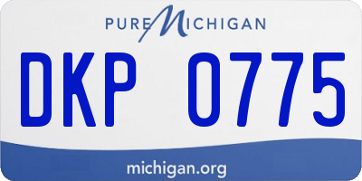 MI license plate DKP0775