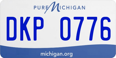 MI license plate DKP0776