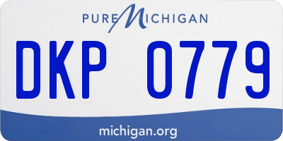 MI license plate DKP0779