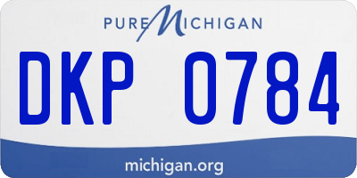 MI license plate DKP0784