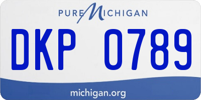 MI license plate DKP0789