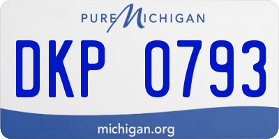 MI license plate DKP0793