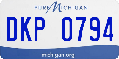 MI license plate DKP0794