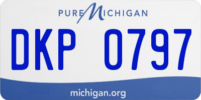 MI license plate DKP0797