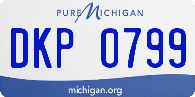 MI license plate DKP0799