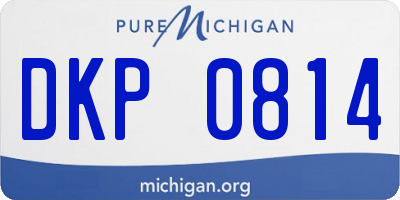 MI license plate DKP0814