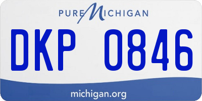 MI license plate DKP0846