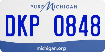 MI license plate DKP0848