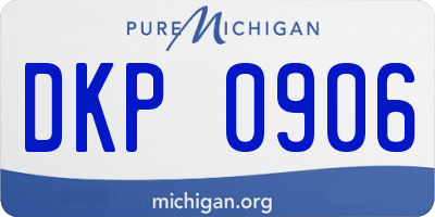 MI license plate DKP0906