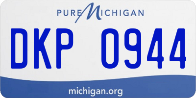 MI license plate DKP0944
