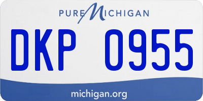 MI license plate DKP0955