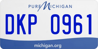 MI license plate DKP0961