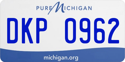 MI license plate DKP0962