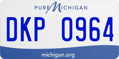MI license plate DKP0964