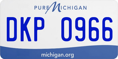 MI license plate DKP0966
