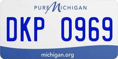 MI license plate DKP0969