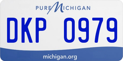 MI license plate DKP0979