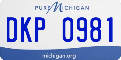 MI license plate DKP0981