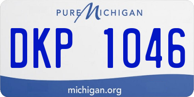 MI license plate DKP1046