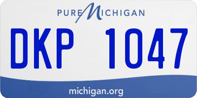 MI license plate DKP1047