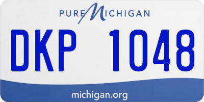 MI license plate DKP1048