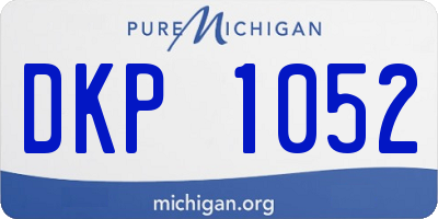 MI license plate DKP1052