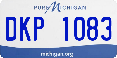 MI license plate DKP1083