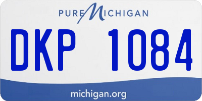 MI license plate DKP1084