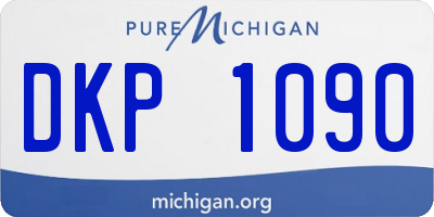 MI license plate DKP1090