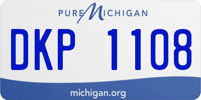 MI license plate DKP1108