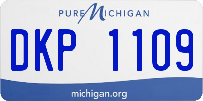 MI license plate DKP1109