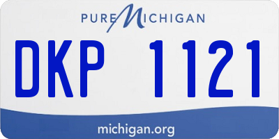 MI license plate DKP1121
