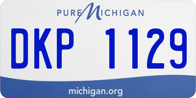 MI license plate DKP1129