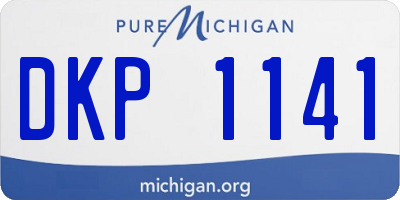 MI license plate DKP1141