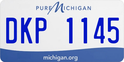 MI license plate DKP1145