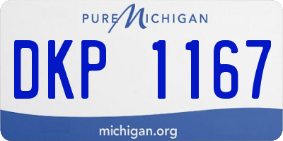 MI license plate DKP1167