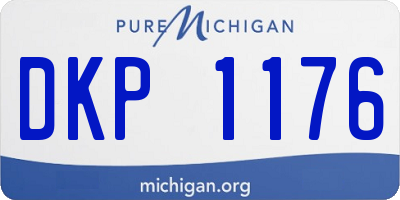 MI license plate DKP1176