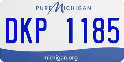 MI license plate DKP1185