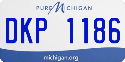 MI license plate DKP1186