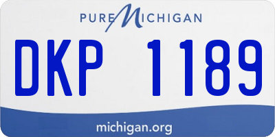 MI license plate DKP1189