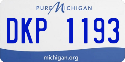 MI license plate DKP1193