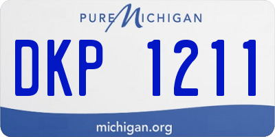 MI license plate DKP1211
