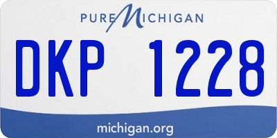 MI license plate DKP1228