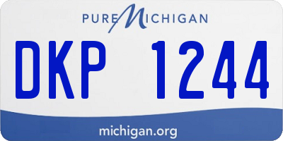 MI license plate DKP1244