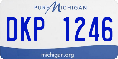 MI license plate DKP1246