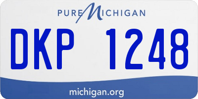 MI license plate DKP1248